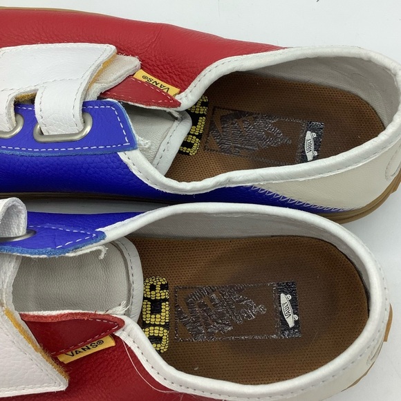 Vans Multicolor Leather Sneakers with Velcro Straps - Picture 3 of 9